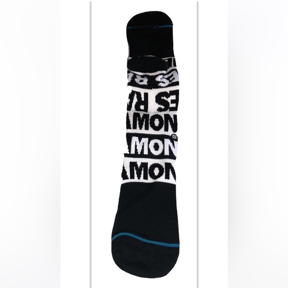 Stance Kids Ramones Crew Socks 1 Pair Youth L 3-5.5 White Black NY Punk Joey Bop - Picture 7 of 10